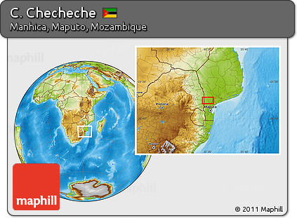Physical Location Map of C. Checheche