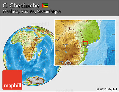 Physical Location Map of C. Checheche