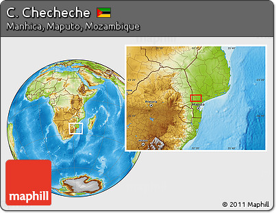 Physical Location Map of C. Checheche