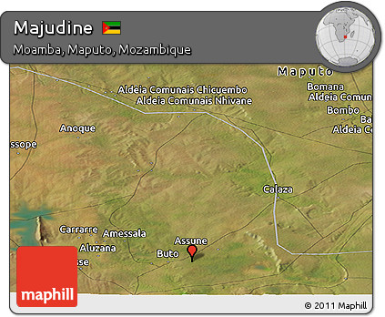 Satellite Panoramic Map of Majudine