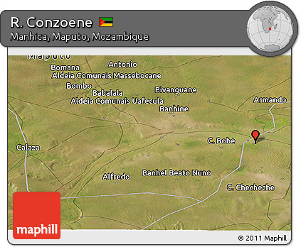 Satellite Panoramic Map of R. Conzoene
