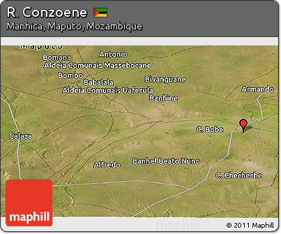 Satellite Panoramic Map of R. Conzoene