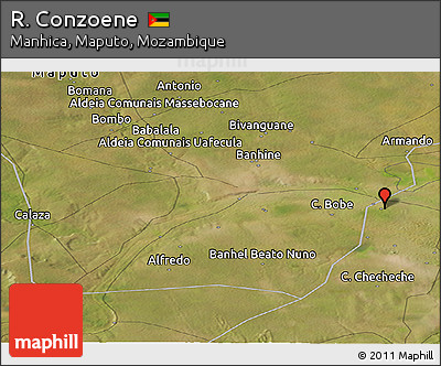 Satellite Panoramic Map of R. Conzoene