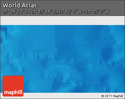 Political 3D Map of the Area around 25° 2' 21" S, 32° 13' 30" W