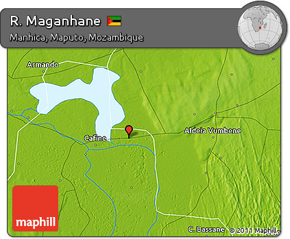 Physical 3D Map of R. Maganhane