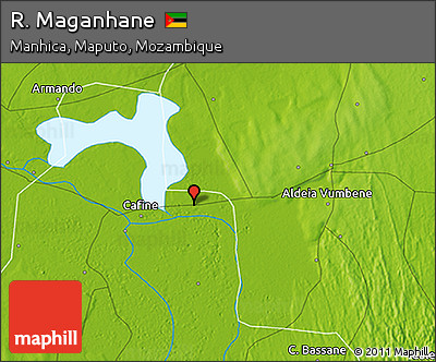 Physical 3D Map of R. Maganhane