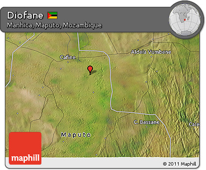 Satellite 3D Map of Diofane