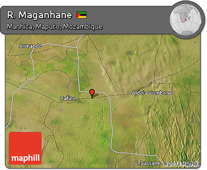 Satellite 3D Map of R. Maganhane