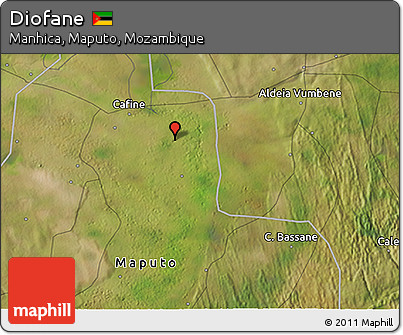 Satellite 3D Map of Diofane