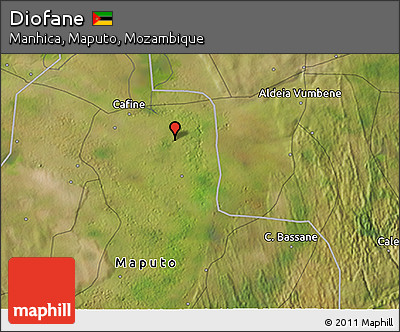 Satellite 3D Map of Diofane