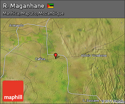 Satellite 3D Map of R. Maganhane