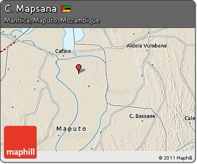Shaded Relief 3D Map of C. Mapsana