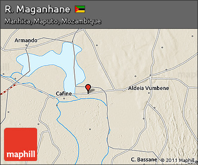 Shaded Relief 3D Map of R. Maganhane