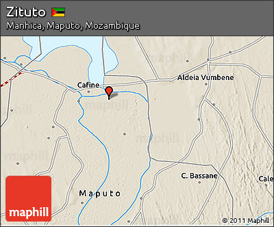 Shaded Relief 3D Map of Zituto