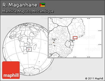 Blank Location Map of R. Maganhane