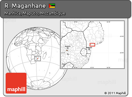 Blank Location Map of R. Maganhane