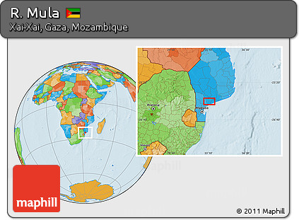Political Location Map of R. Mula