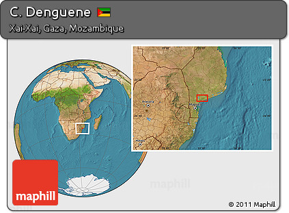 Satellite Location Map of C. Denguene