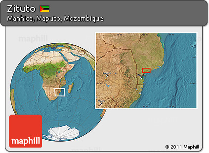 Satellite Location Map of Zituto
