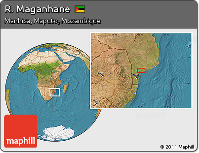 Satellite Location Map of R. Maganhane