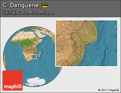 Satellite Location Map of C. Denguene