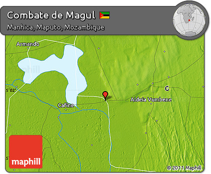 Physical Map of Combate De Magul
