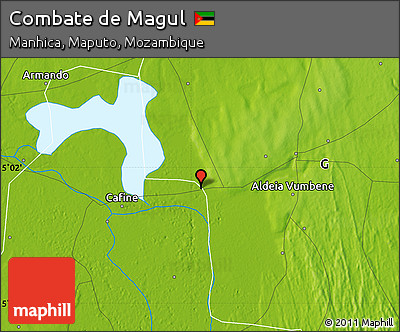Physical Map of Combate De Magul