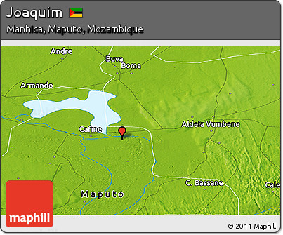 Physical Panoramic Map of Joaquim