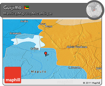Political Panoramic Map of Guijimo