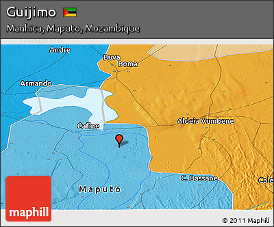 Political Panoramic Map of Guijimo
