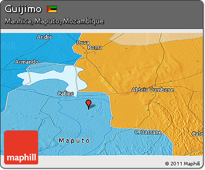 Political Panoramic Map of Guijimo