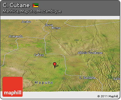 Satellite Panoramic Map of C. Cutane