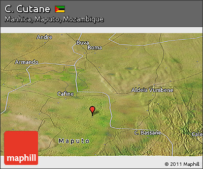 Satellite Panoramic Map of C. Cutane