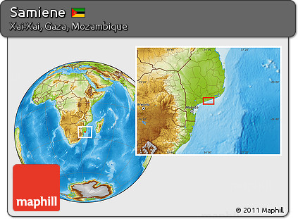 Physical Location Map of Samiene