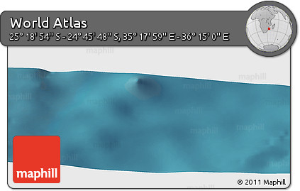 Satellite Panoramic Map of the Area around 25° 2' 21" S, 35° 46' 29" E