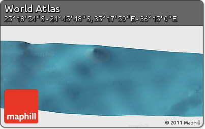 Satellite Panoramic Map of the Area around 25° 2' 21" S, 35° 46' 29" E