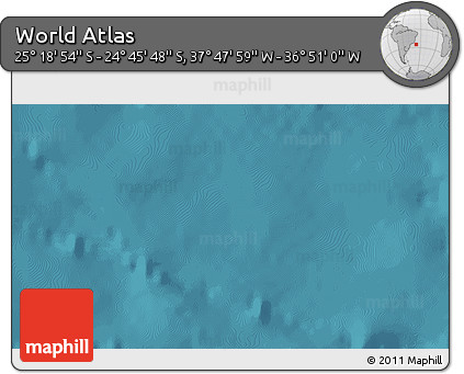 Satellite 3D Map of the Area around 25° 2' 21" S, 37° 19' 30" W