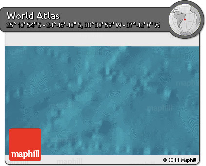 Satellite 3D Map of the Area around 25° 2' 21" S, 38° 10' 29" W