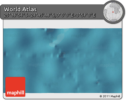 Satellite 3D Map of the Area around 25° 2' 21" S, 3° 28' 30" E