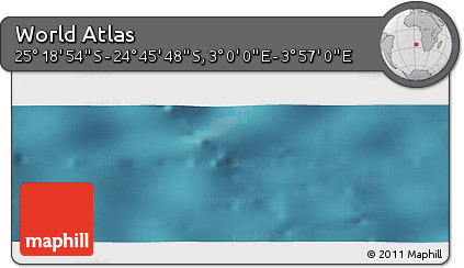 Satellite Panoramic Map of the Area around 25° 2' 21" S, 3° 28' 30" E