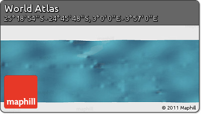 Satellite Panoramic Map of the Area around 25° 2' 21" S, 3° 28' 30" E