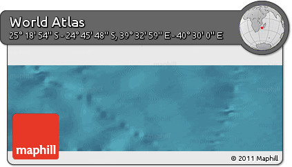 Satellite Panoramic Map of the Area around 25° 2' 21" S, 40° 1' 29" E
