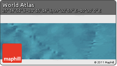 Satellite Panoramic Map of the Area around 25° 2' 21" S, 40° 1' 29" E