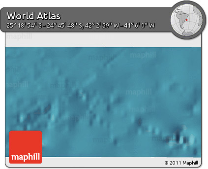 Satellite 3D Map of the Area around 25° 2' 21" S, 41° 34' 30" W