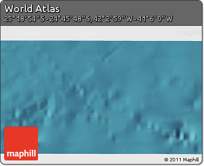 Satellite 3D Map of the Area around 25° 2' 21" S, 41° 34' 30" W