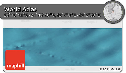 Satellite Panoramic Map of the Area around 25° 2' 21" S, 42° 34' 30" E