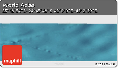 Satellite Panoramic Map of the Area around 25° 2' 21" S, 42° 34' 30" E