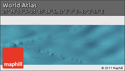 Satellite Panoramic Map of the Area around 25° 2' 21" S, 42° 34' 30" E