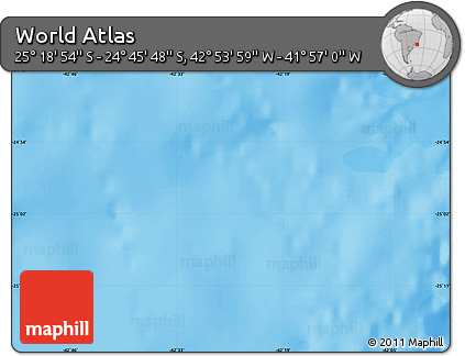 Political Map of the Area around 25° 2' 21" S, 42° 25' 29" W
