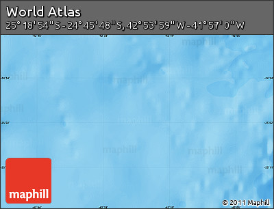 Political Map of the Area around 25° 2' 21" S, 42° 25' 29" W